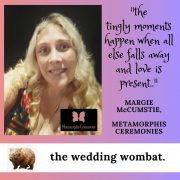 Welcome to the wedding wombat with Margie McCumstie